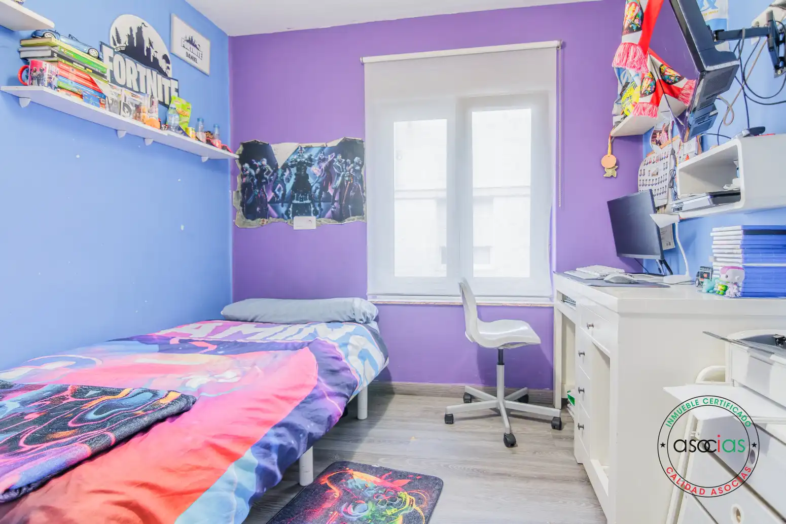 Habitación de Casa adosada en venta en Gijón  con Calefacción, Jardín privado y Parquet