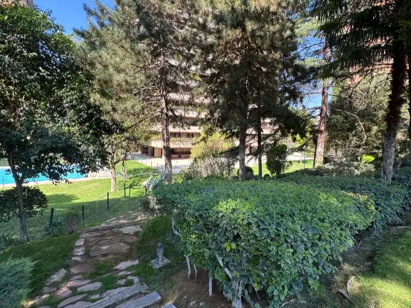 Vista exterior de Pis en venda en  Madrid Capital amb Aire condicionat, Terrassa i Piscina