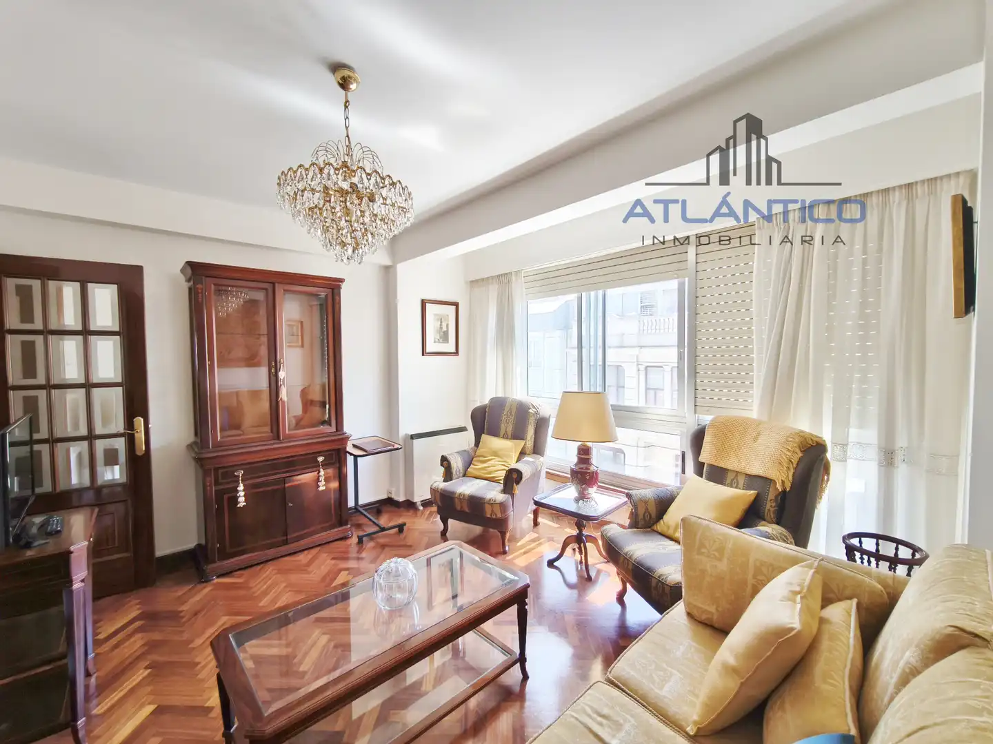 Exterior view of Flat for rent in A Coruña Capital   with Heating, Parquet flooring and Furnished