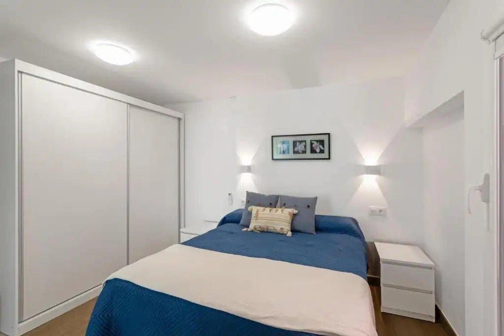 Schlafzimmer von Wohnungen zur Miete in San Bartolomé de Tirajana mit Klimaanlage, Heizung und Terrasse