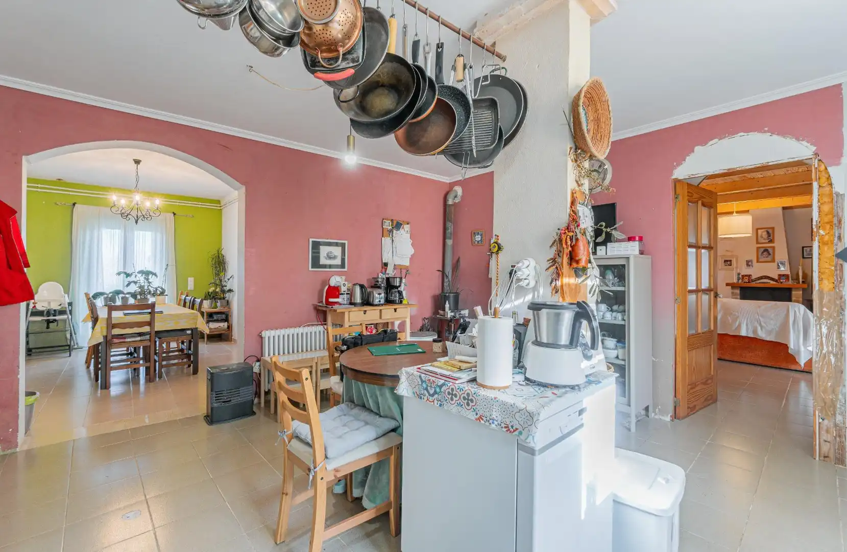 Küche von Country house zum Verkauf in Sineu mit Klimaanlage, Heizung und Privatgarten
