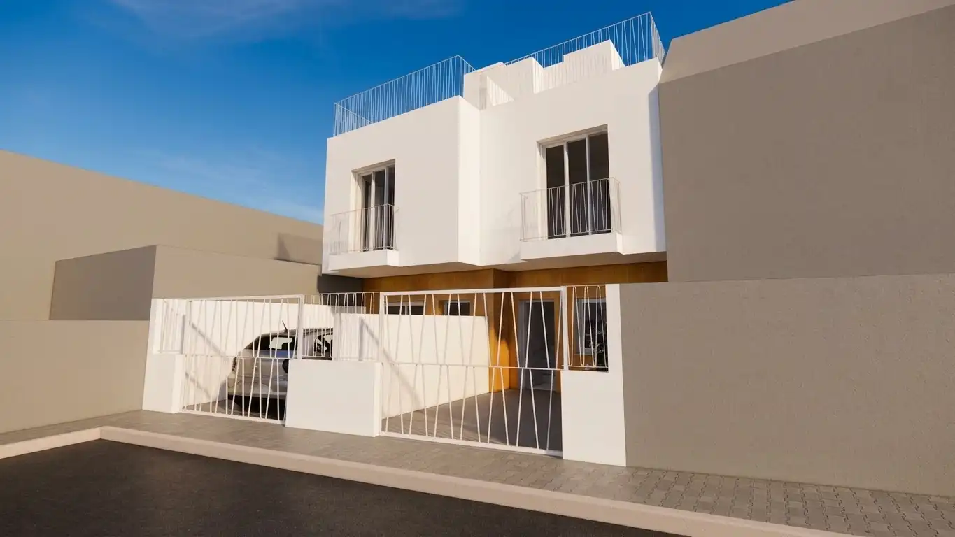 Vista exterior de Casa adosada en venta en Cartagena