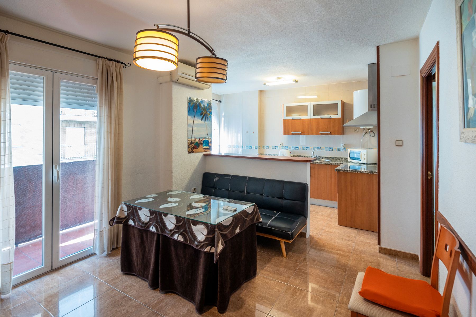 Bedroom of Flat to rent in  Granada Capital  with Air Conditioner, Heating and Furnished