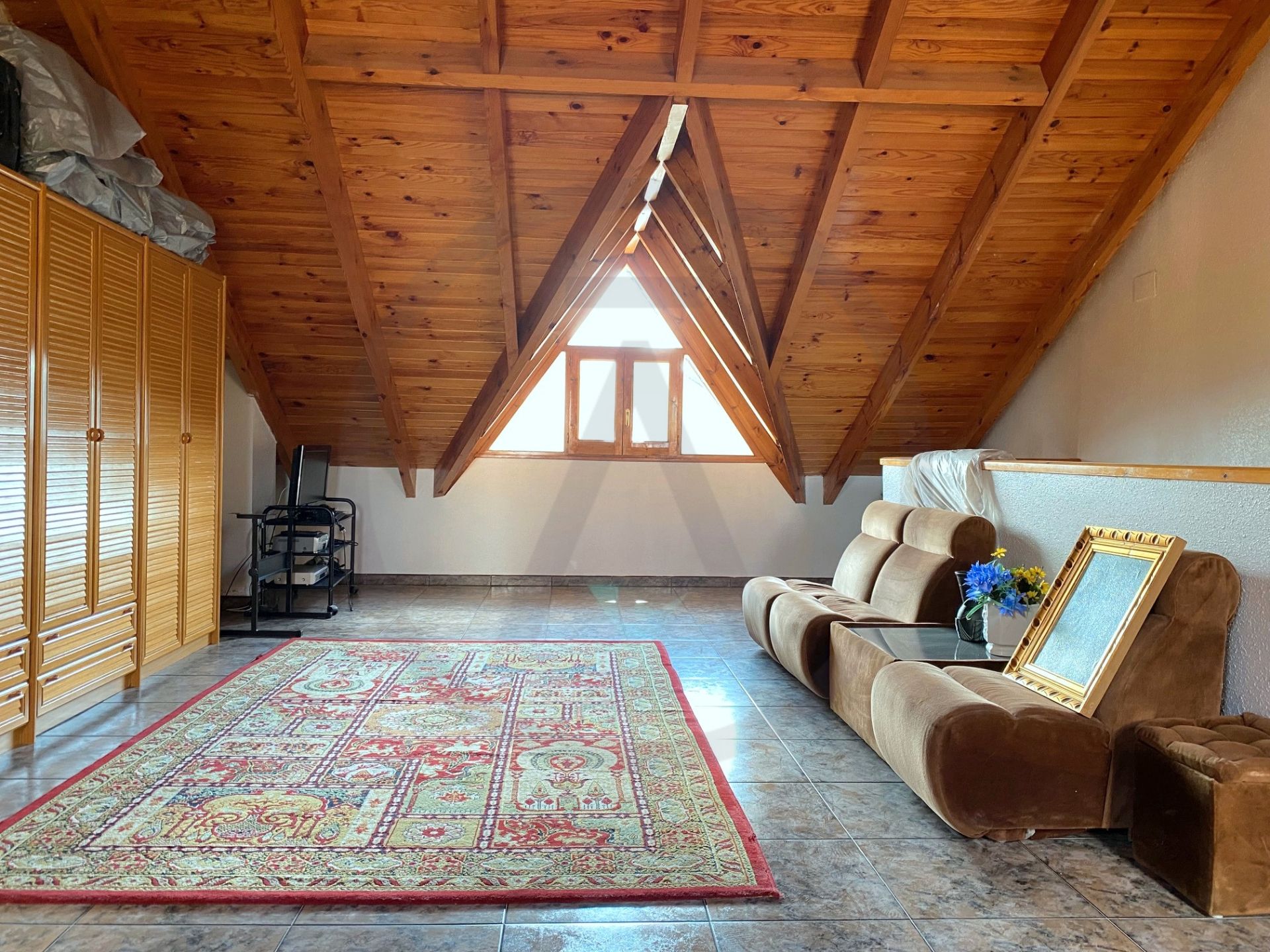 Sala d'estar de Casa o xalet en venda en Viladecavalls amb Calefacció, Jardí privat i Terrassa