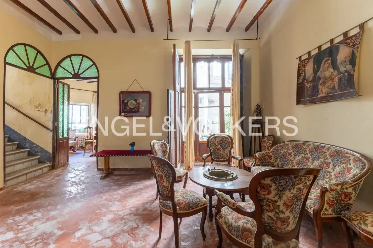 Sala d'estar de Casa adosada en venda en Pego amb Calefacció i Terrassa