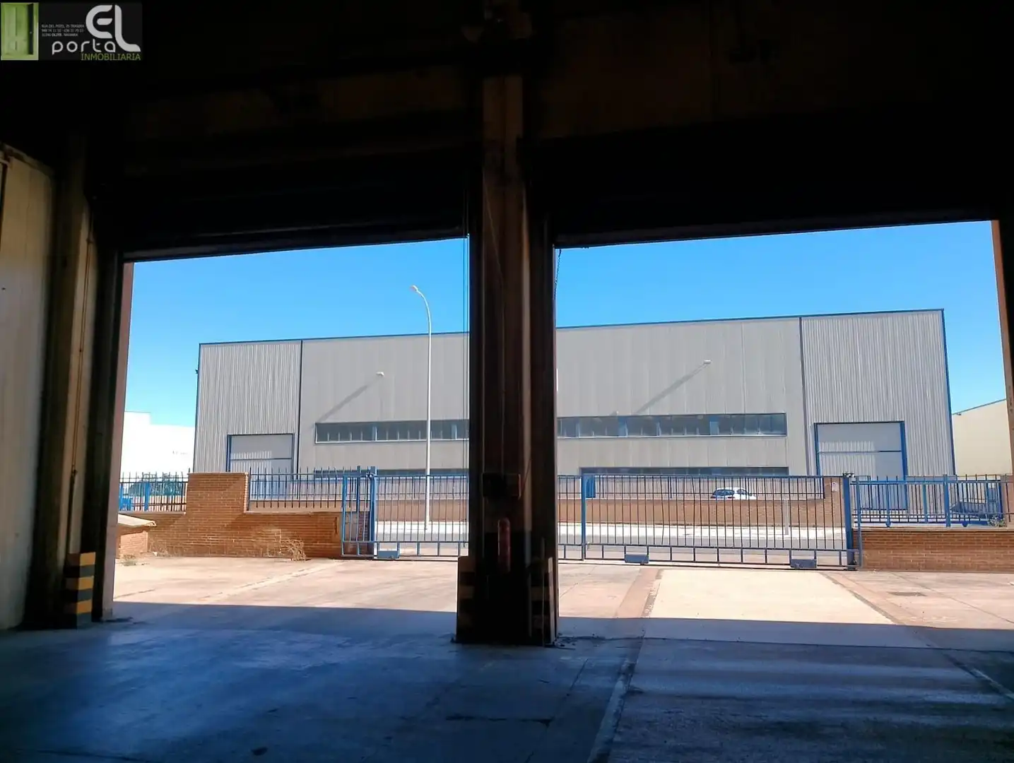 Vista exterior de Nave industrial de alquiler en Tafalla