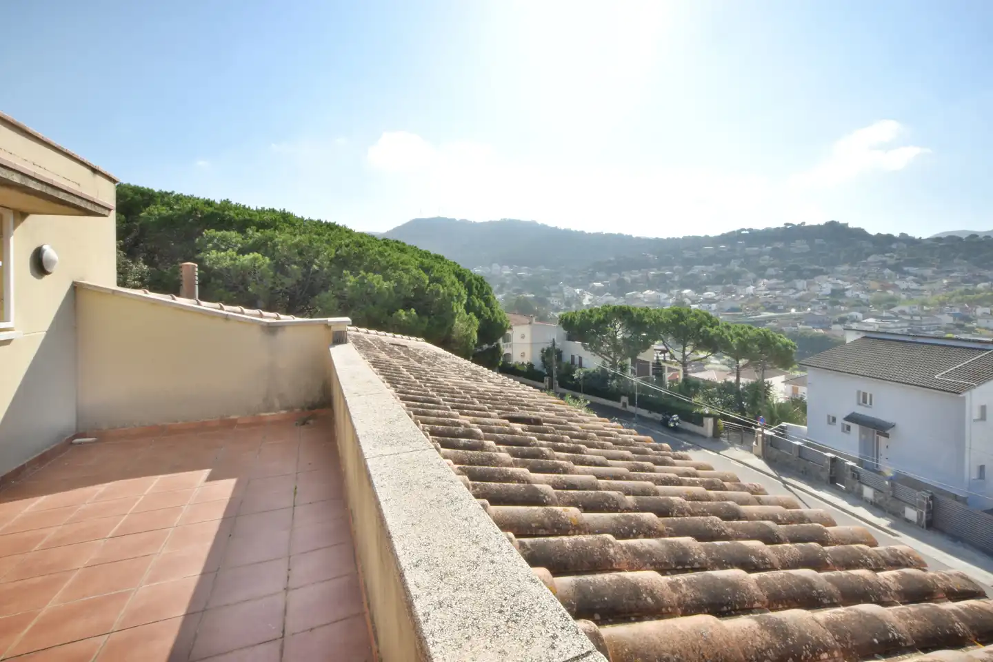 Terraza de Casa o chalet en venta en Sant Fost de Campsentelles con Aire acondicionado, Calefacción y Jardín privado