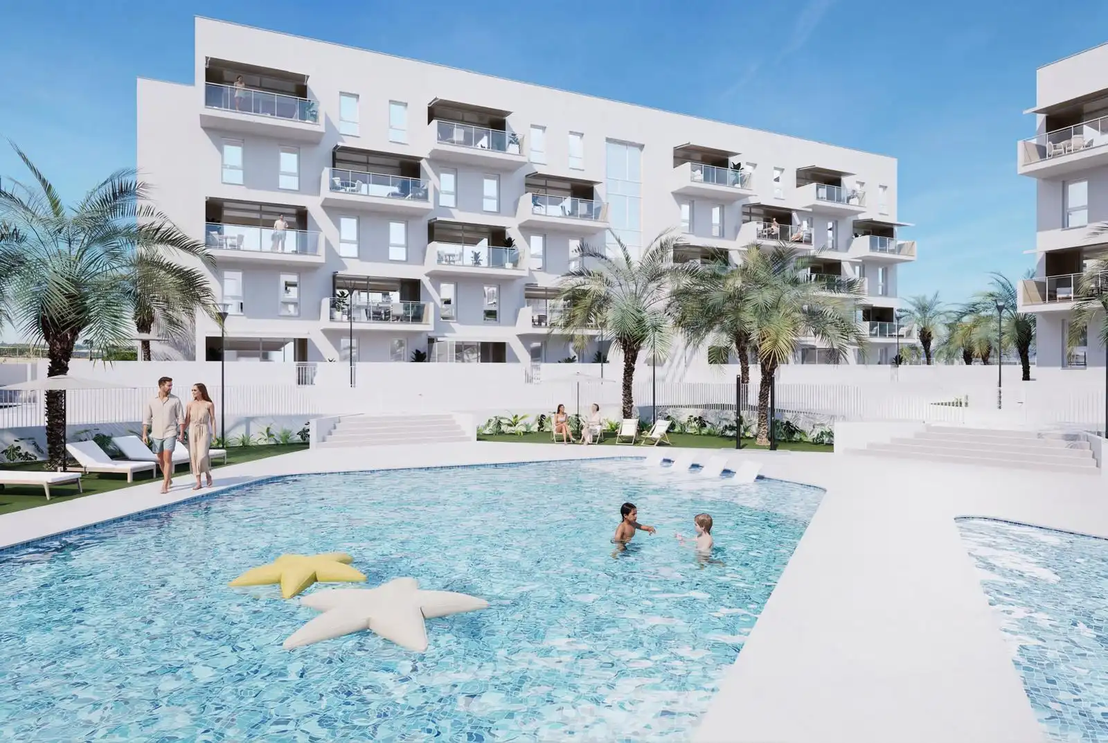 Neubau-Wohnung mit Terrasse zum Verkauf in Calle los Rosaos 1