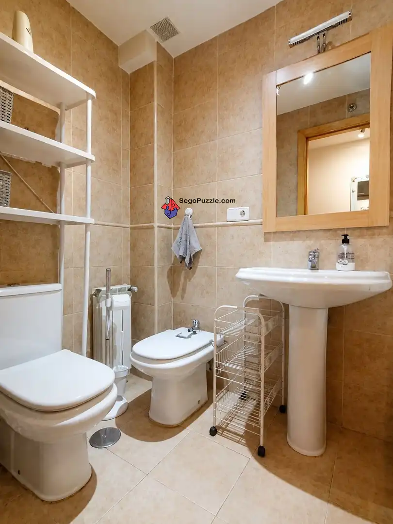 Badezimmer von Wohnung zum Verkauf in Bernuy de Porreros mit Heizung, Terrasse und Abstellraum