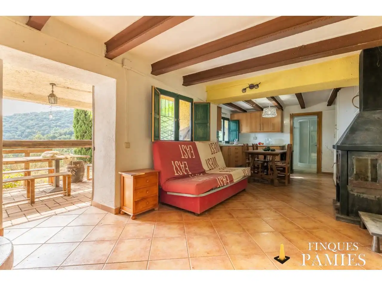 Living room of Country homes for sale in La Selva del Camp  with Private garden, Terrace and Swimming Pool