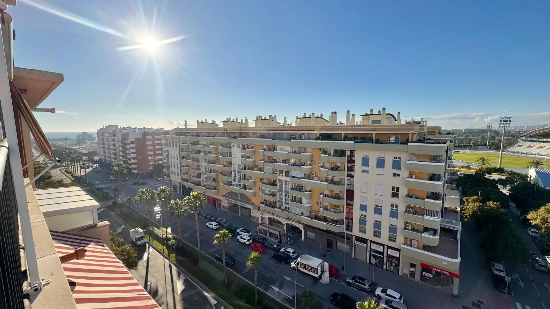 Außenansicht von Dachboden zur Miete in Málaga mit Klimaanlage, Heizung und Terrasse