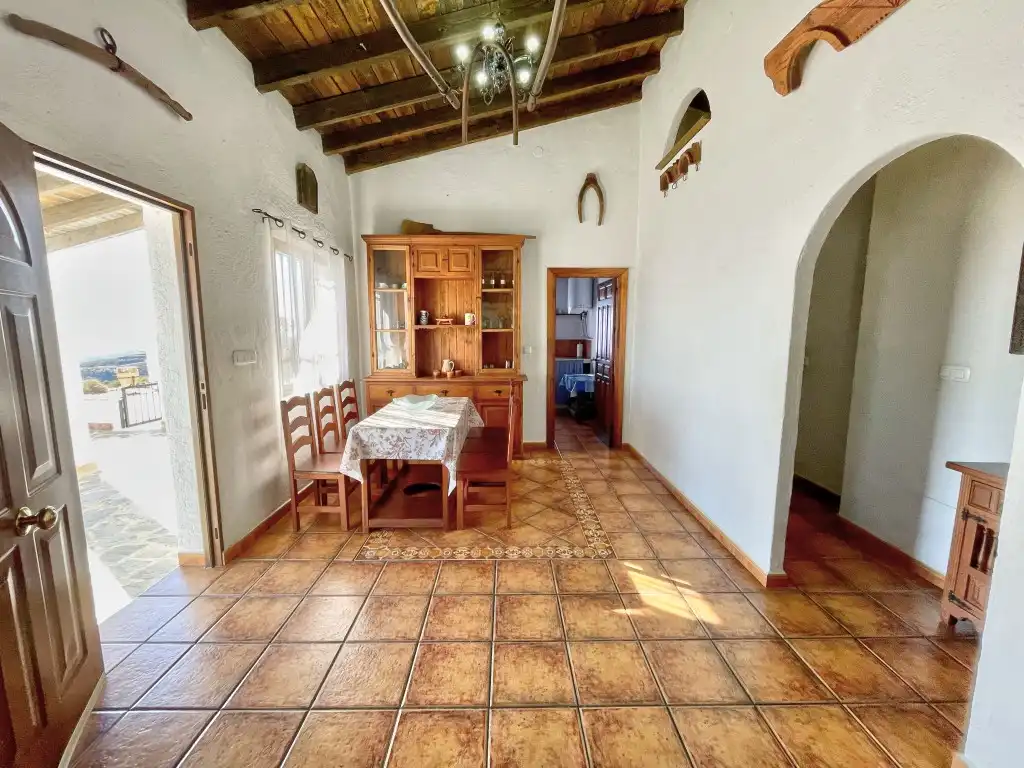 Dining room of Country homes for sale in Almáchar  with Private garden, Swimming Pool and Furnished