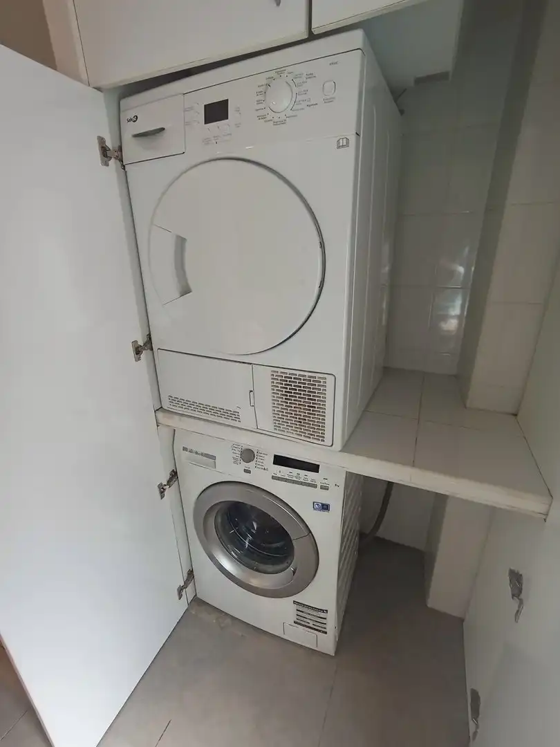 Cocina de Estudio de alquiler en Madrid con Aire acondicionado, Calefacción y Amueblado