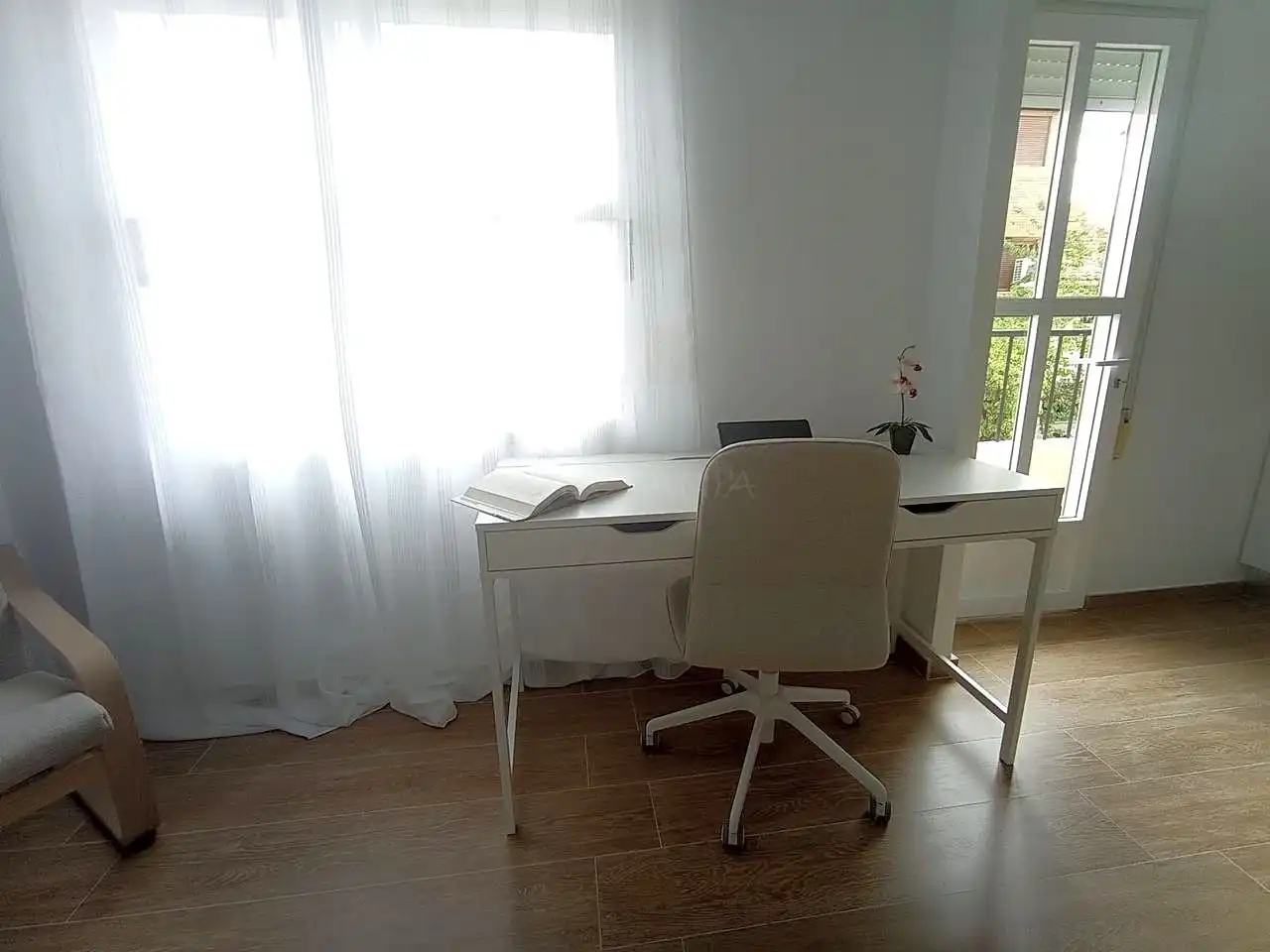 Schlafzimmer von Wohnung zur Miete in Moncada mit Klimaanlage, Möbliert und Balkon
