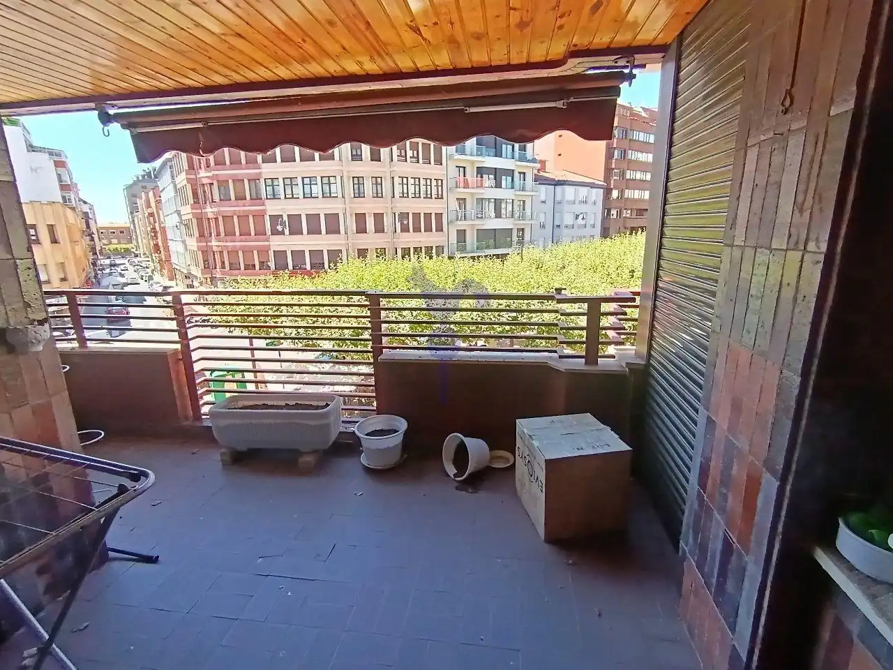 Terrasse von Wohnung zum Verkauf in León Capital  mit Heizung, Parkett und Terrasse