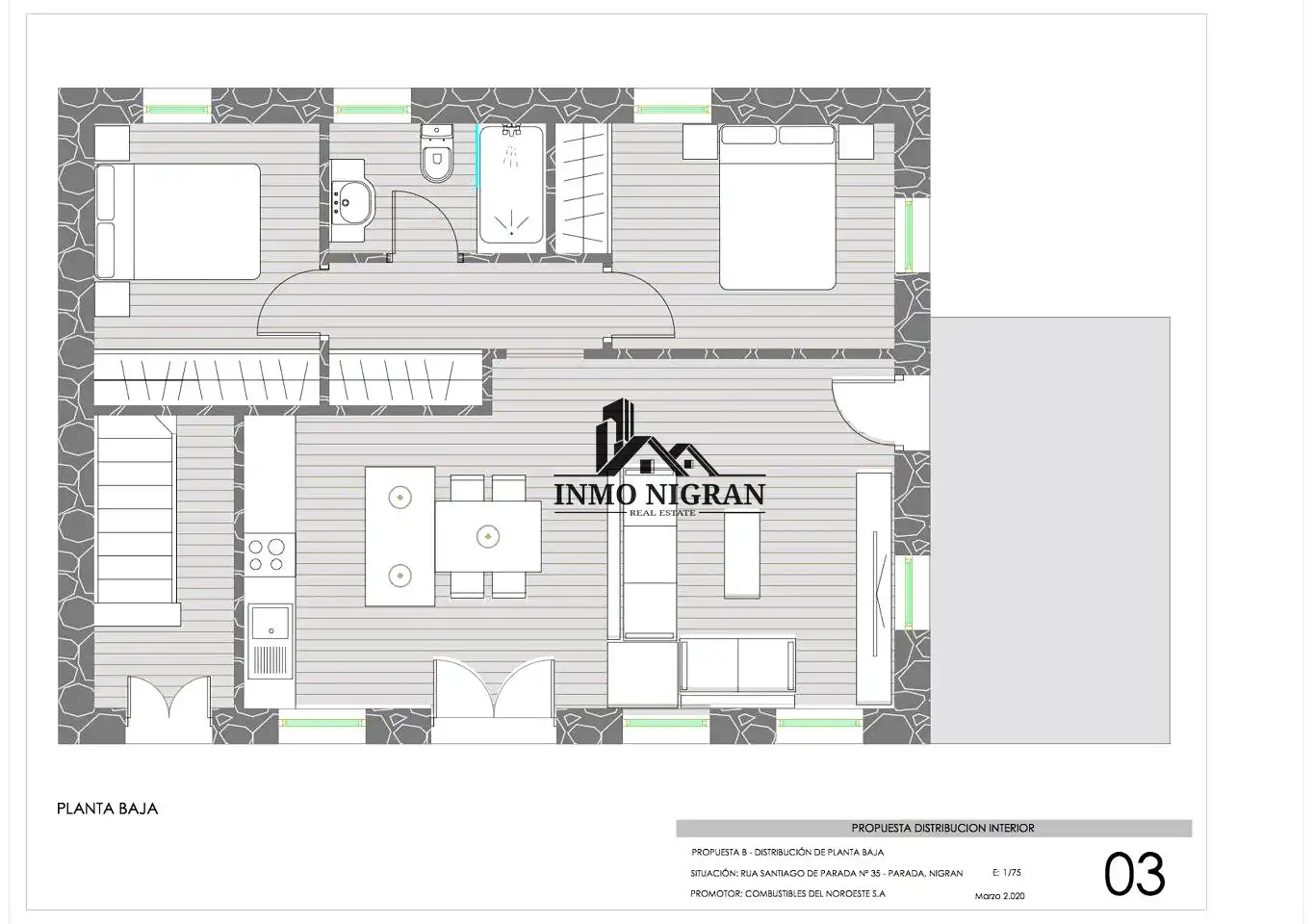 Casa rústica con terraza en venta en Rúa Santiago de Parada, imagen 7
