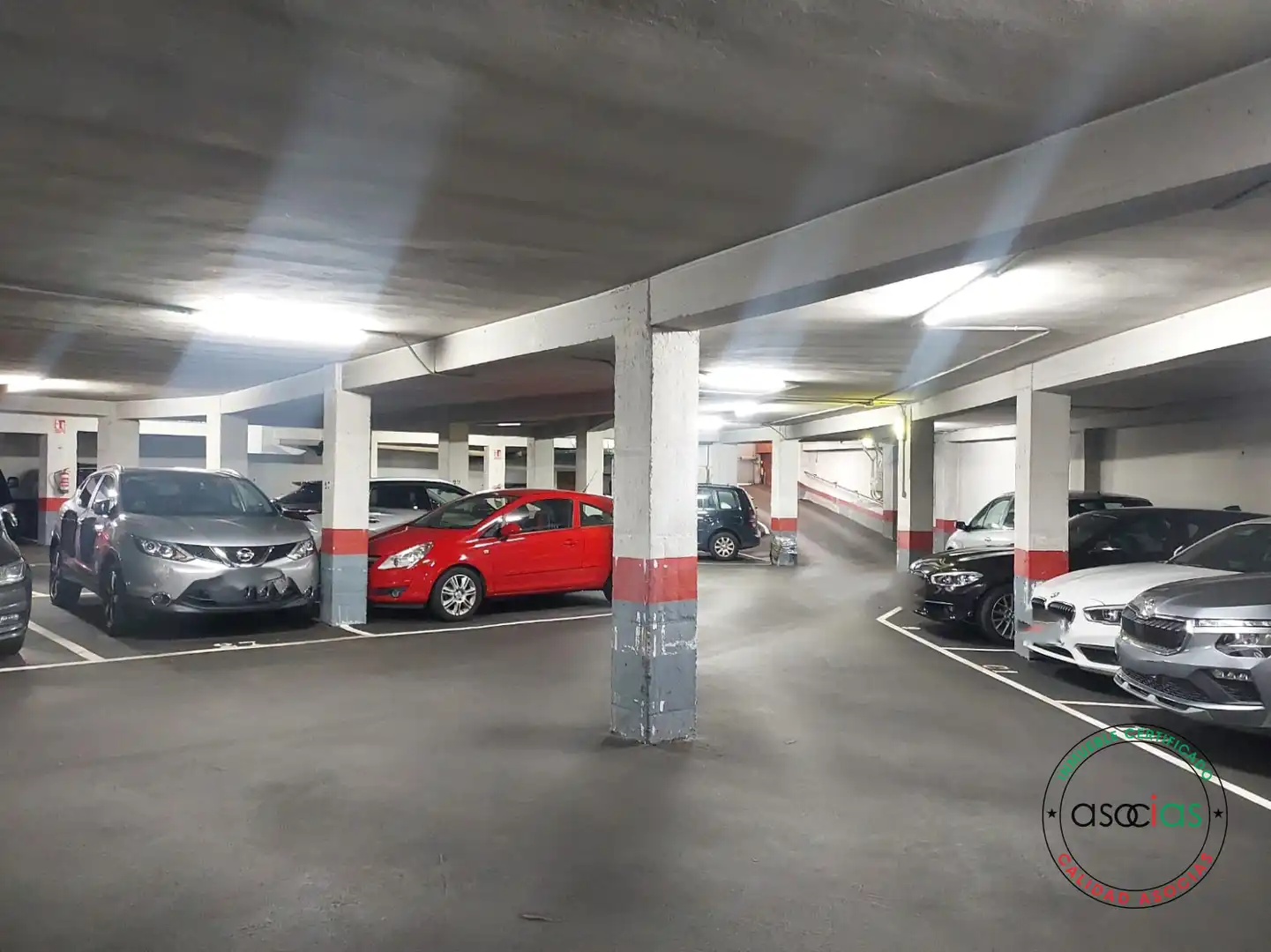Parking of Flat for sale in Gijón   with Heating, Private garden and Storage room