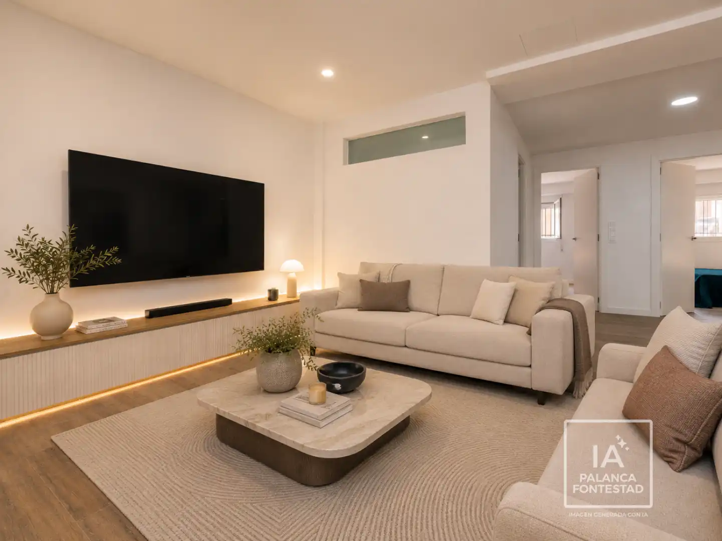 Sala de estar de Piso en venta en Museros con Terraza