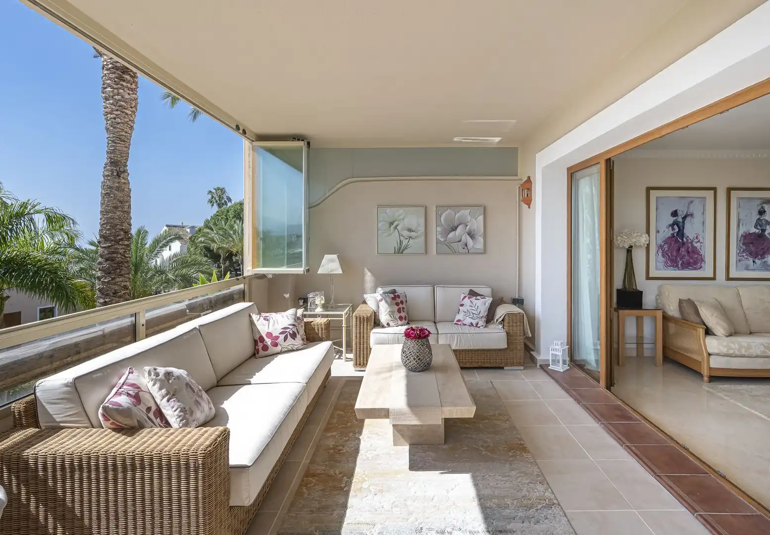 Terraza de Apartamento en venta en Estepona con Terraza, Trastero y Amueblado