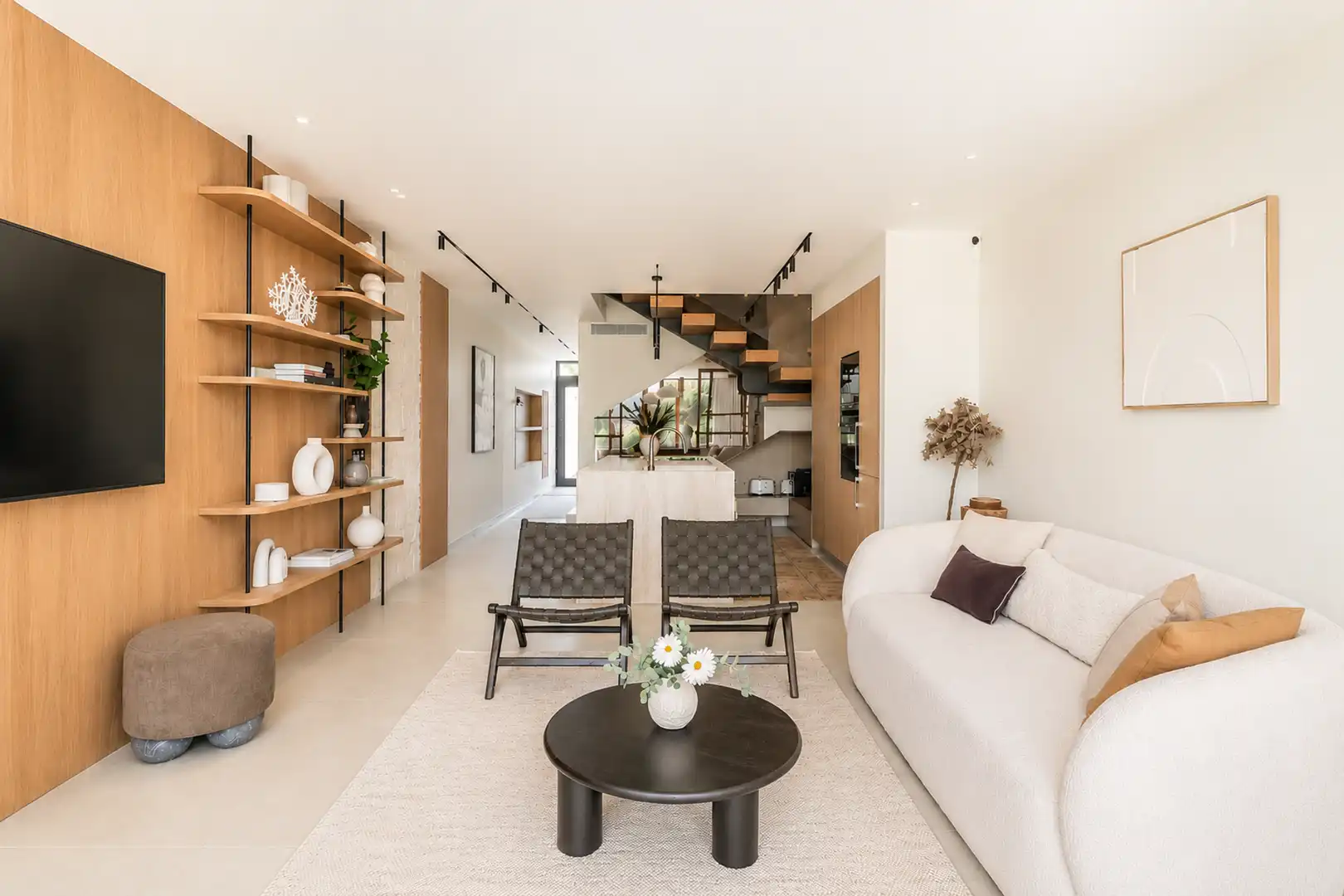 Sala de estar de Casa adosada en venta en Marbella con Terraza
