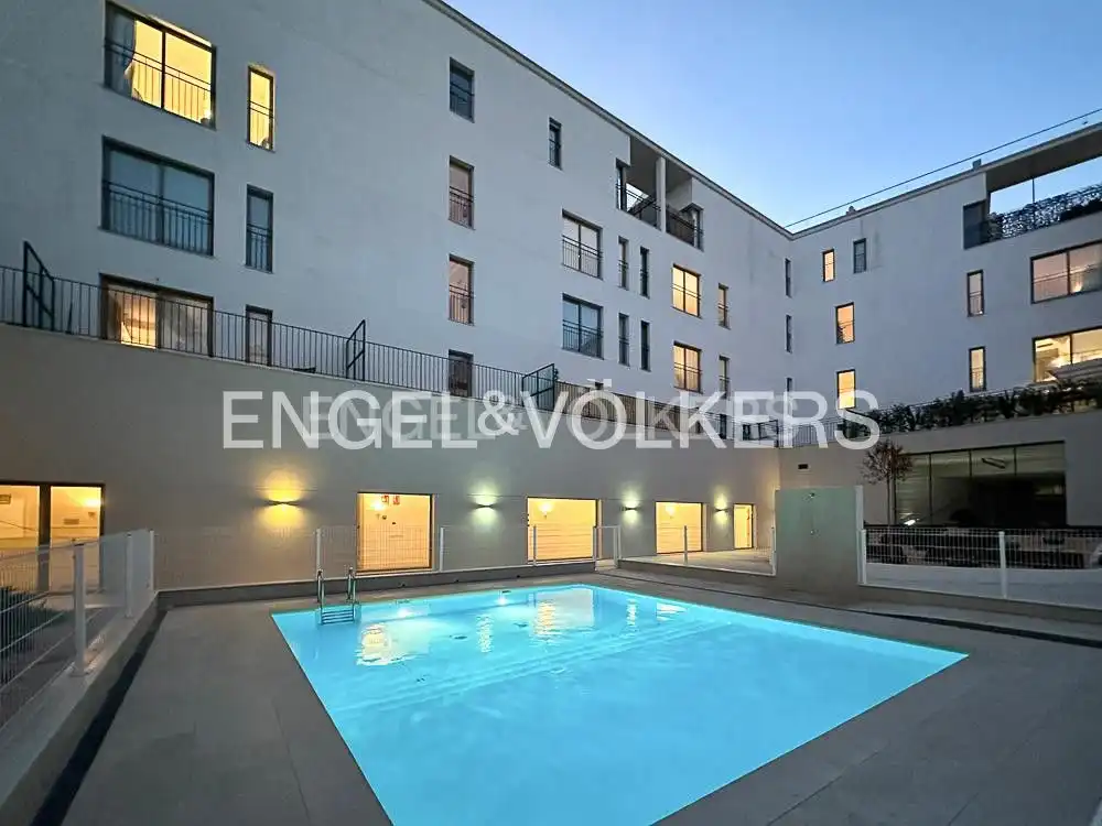 Schwimmbecken von Wohnung zur Miete in Valencia mit Klimaanlage, Heizung und Privatgarten