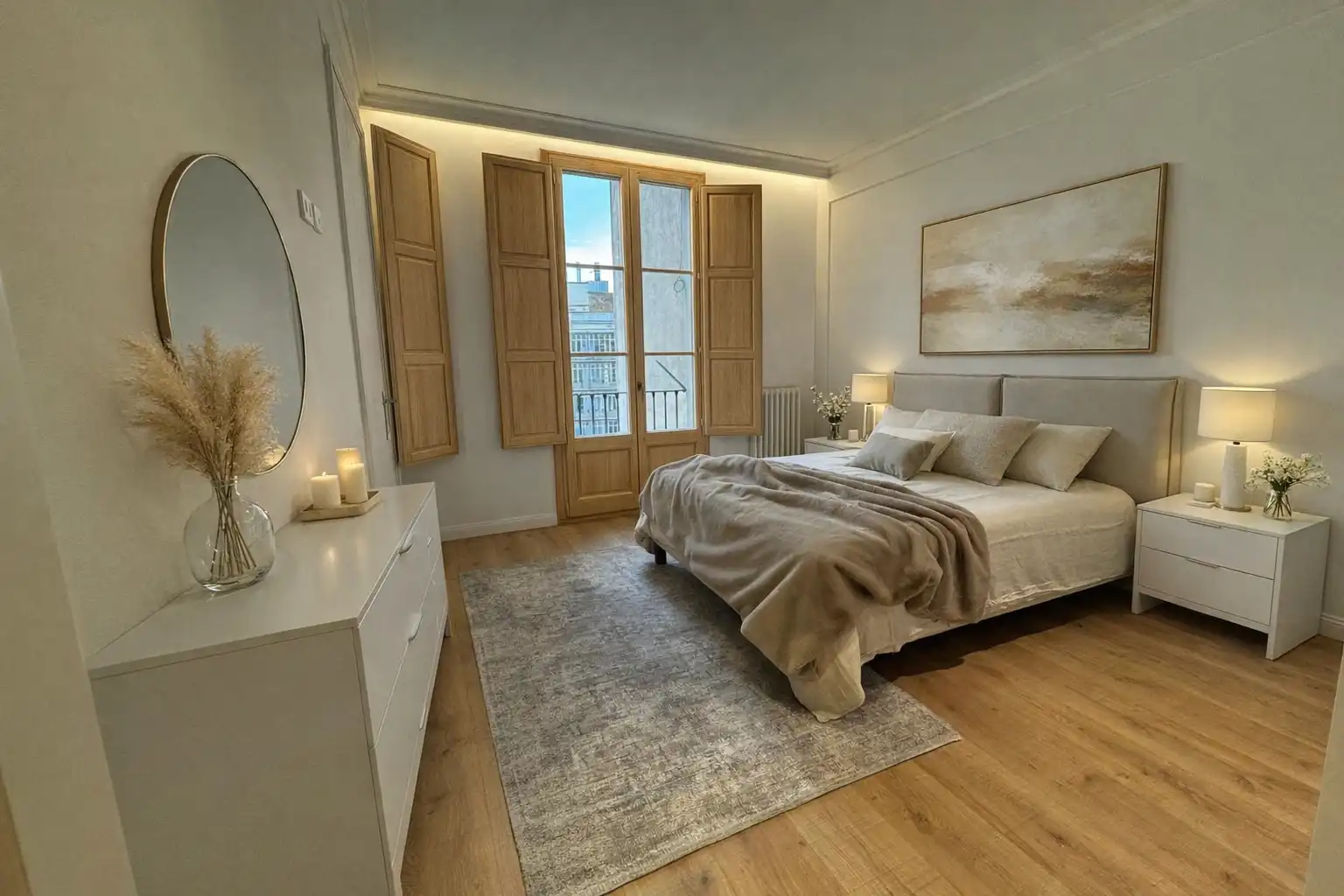 Bedroom of Flat for sale in Barcelona  with Air Conditioner, Heating and Parquet flooring