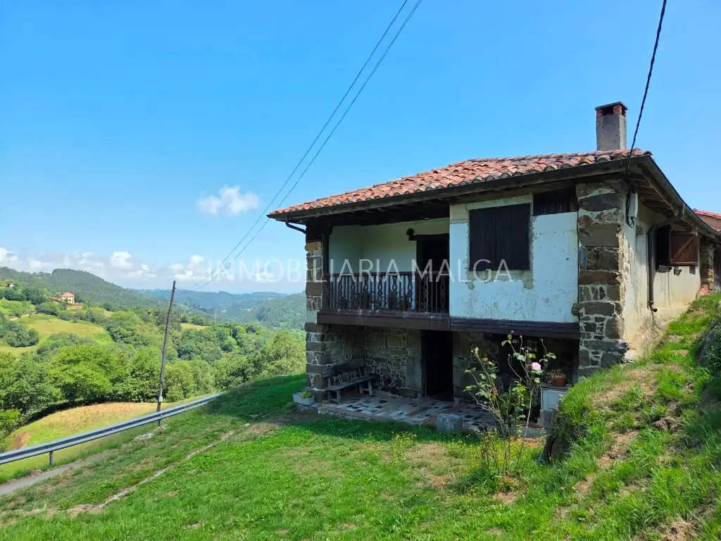 Exterior view of Houses for sale in Colunga  with Parquet flooring, Storage room and Furnished