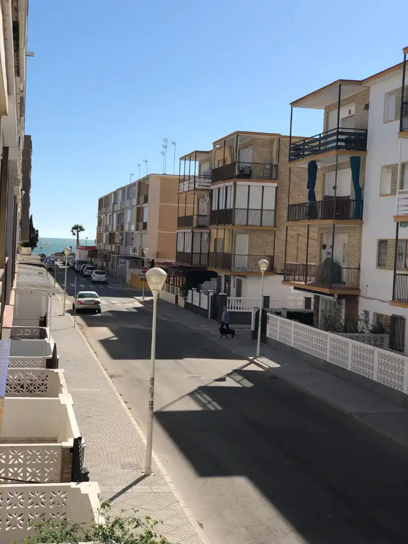 Außenansicht von Wohnung zur Miete in Chipiona mit Klimaanlage, Heizung und Möbliert