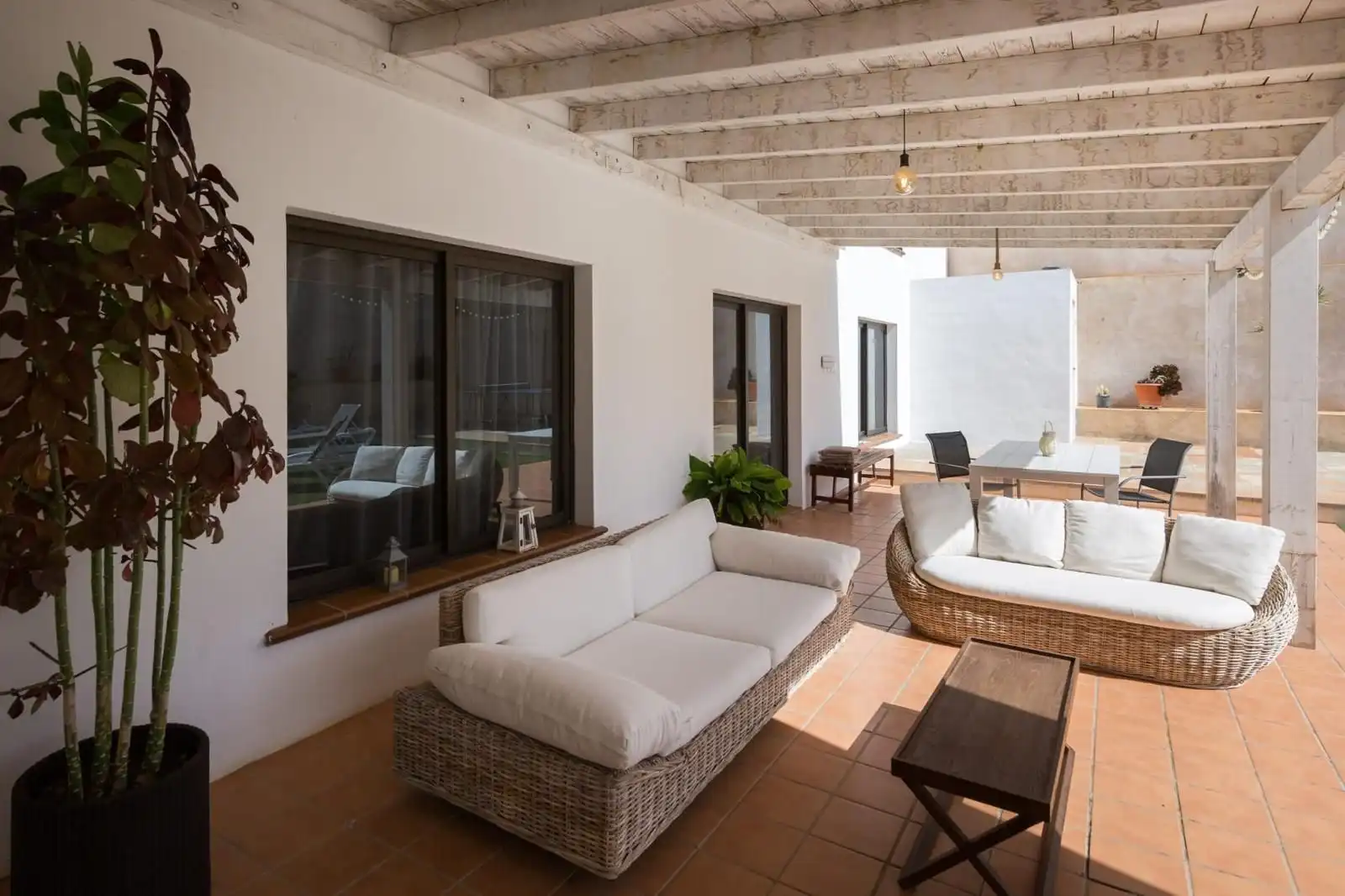Terraza de Casa o chalet en venta en Pájara con Aire acondicionado, Jardín privado y Piscina