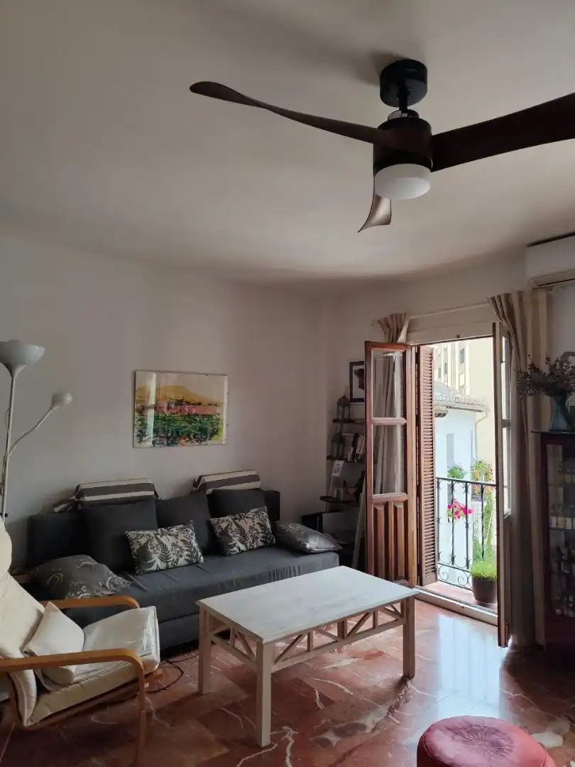 Sala de estar de Piso en venta en Granada con Calefacción, Amueblado y Alarma