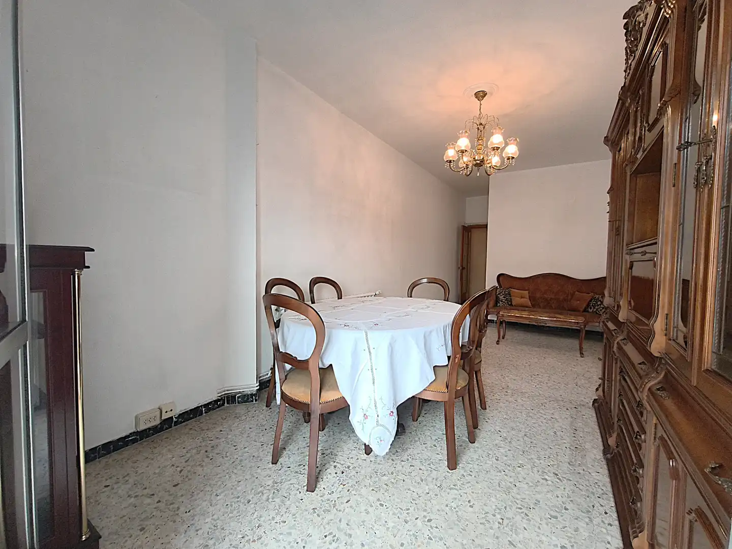 Dining room of Flat for sale in Ourense Capital   with Heating, Storage room and Furnished