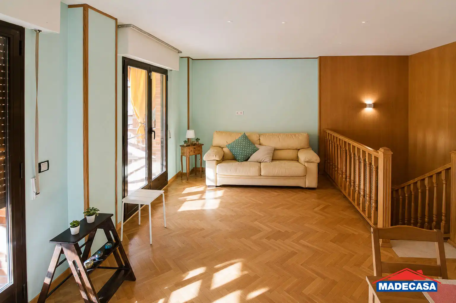 Wohnzimmer von Maisonette zur Miete in Brunete mit Klimaanlage, Heizung und Privatgarten