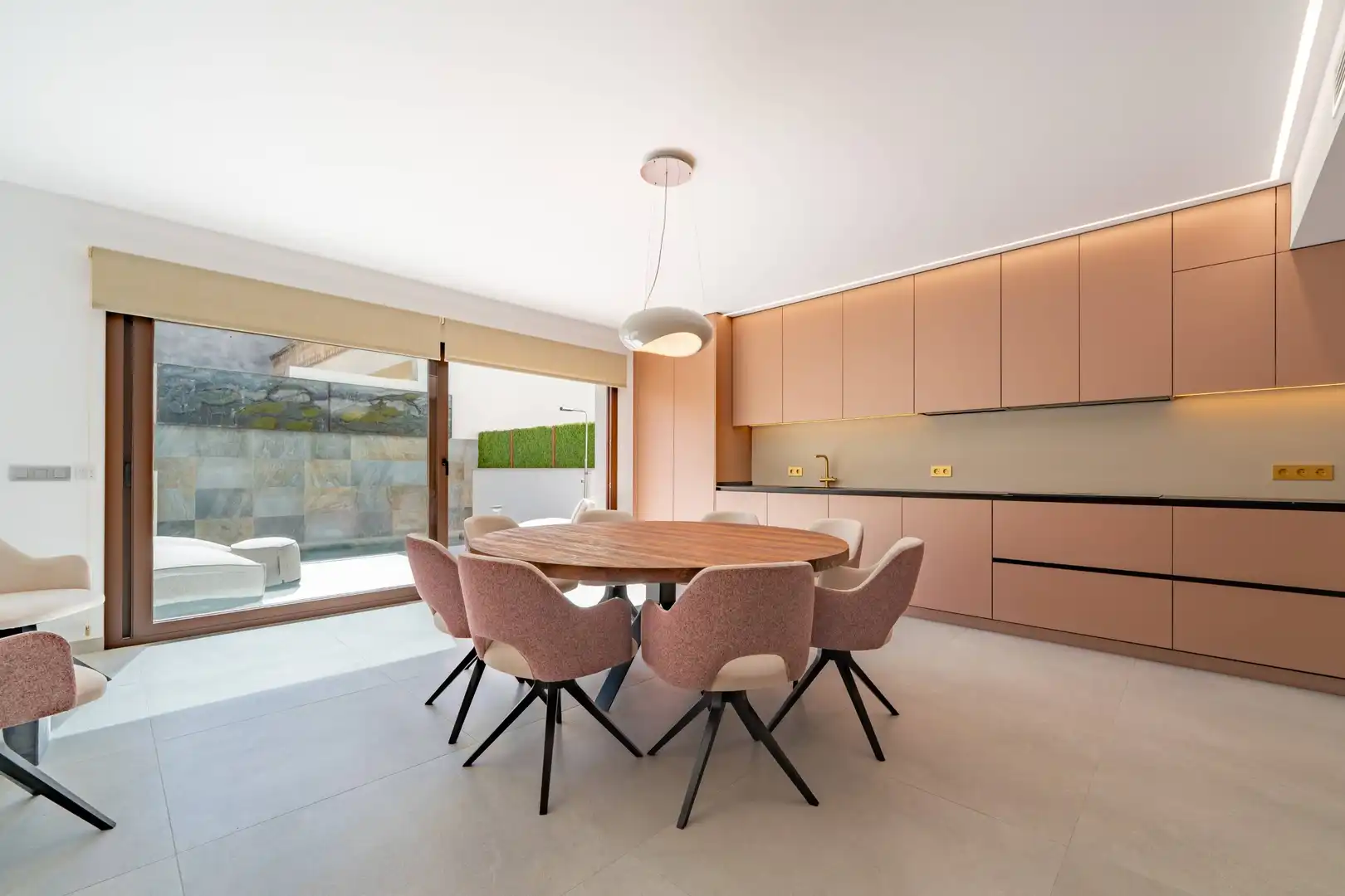 Esszimmer von Einfamilien-Reihenhaus zum Verkauf in Binissalem mit Klimaanlage, Terrasse und Schwimmbad