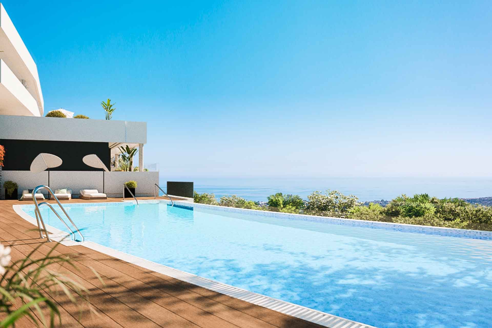 Piscina de Apartament en venda en Marbella amb Aire condicionat, Terrassa i Piscina