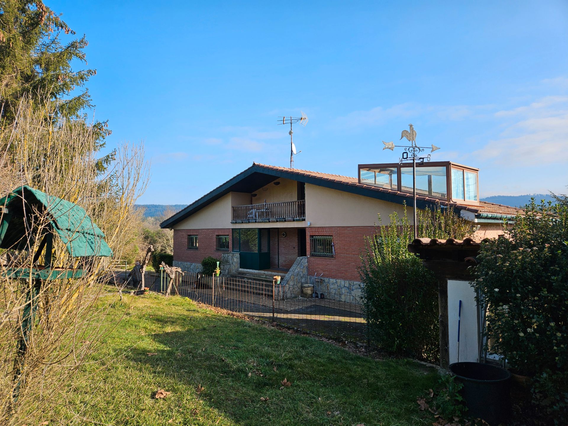 Exterior view of House or chalet for sale in Urkabustaiz  with Furnished