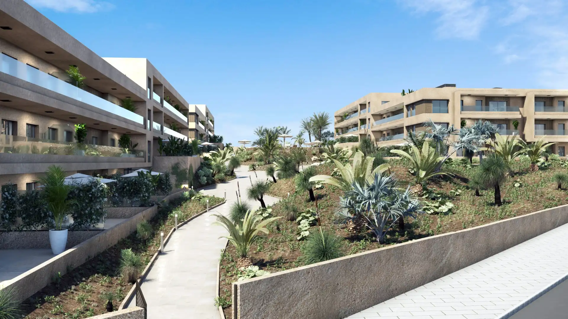 Garten von Wohnung zum Verkauf in Granadilla de Abona mit Klimaanlage, Privatgarten und Terrasse