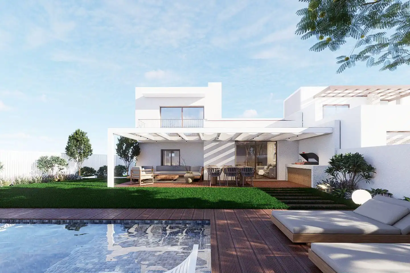Terraza de Casa adosada en venta en Sant Pere de Ribes con Aire acondicionado, Calefacción y Jardín privado