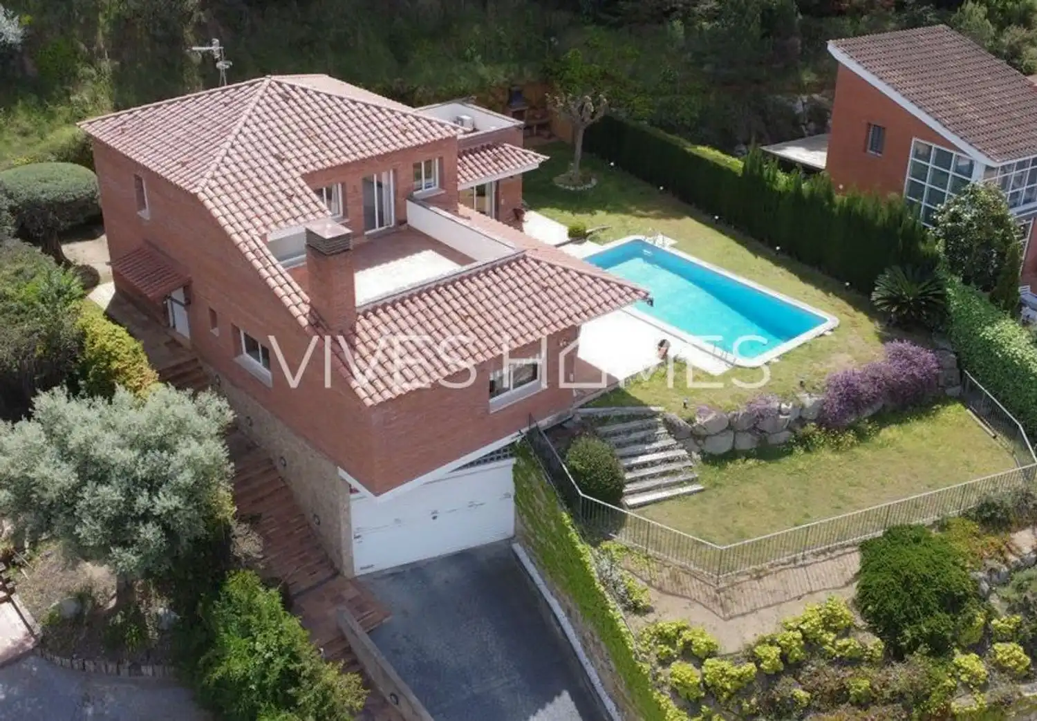 Exterior view of Houses for sale in Caldes d'Estrac  with Air Conditioner, Heating and Private garden