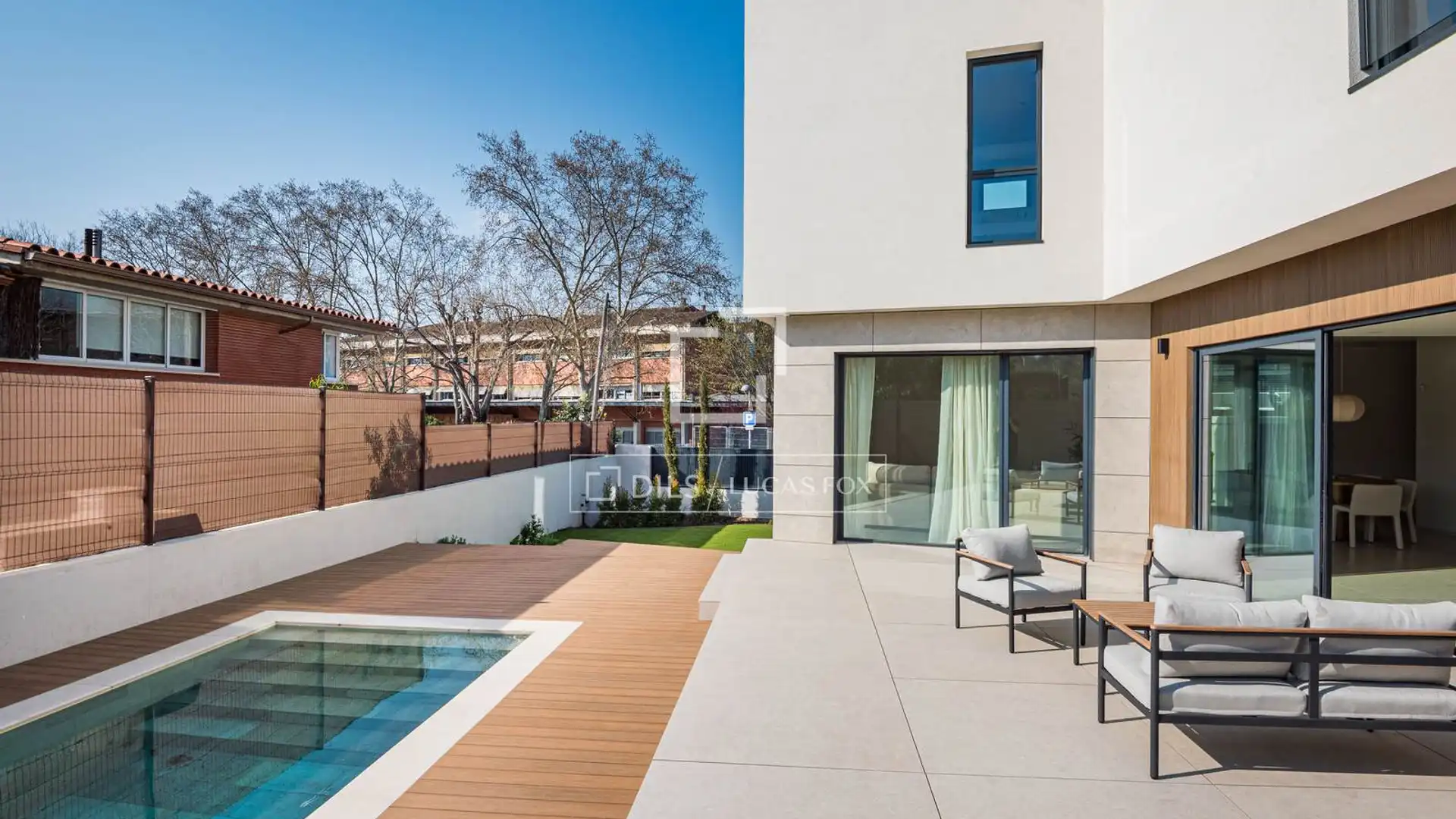 Terraza de Casa o chalet en venta en Sant Cugat del Vallès con Aire acondicionado, Calefacción y Jardín privado