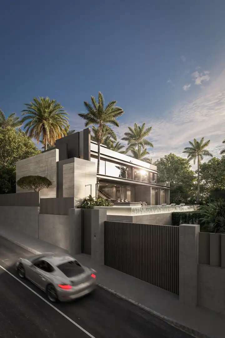 Vista exterior de Casa o xalet en venda en Marbella amb Aire condicionat, Jardí privat i Terrassa