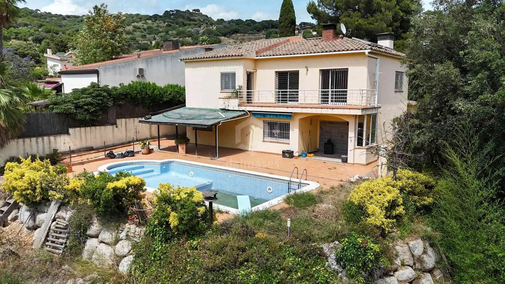 Außenansicht von Haus oder Chalet zum Verkauf in Cabrera de Mar mit Heizung, Privatgarten und Terrasse