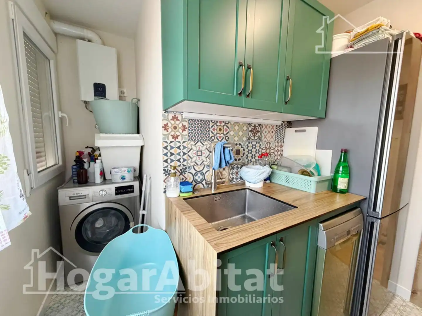 Kitchen of Flat for sale in Sagunto / Sagunt  with Air Conditioner and Parquet flooring
