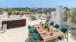 Terrasse von Wohnung zum Verkauf in Estepona mit Klimaanlage, Heizung und Parkett