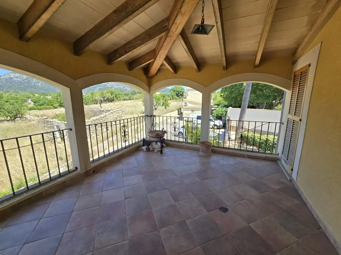Terrasse von Haus oder Chalet zum Verkauf in Campanet mit Klimaanlage, Heizung und Privatgarten
