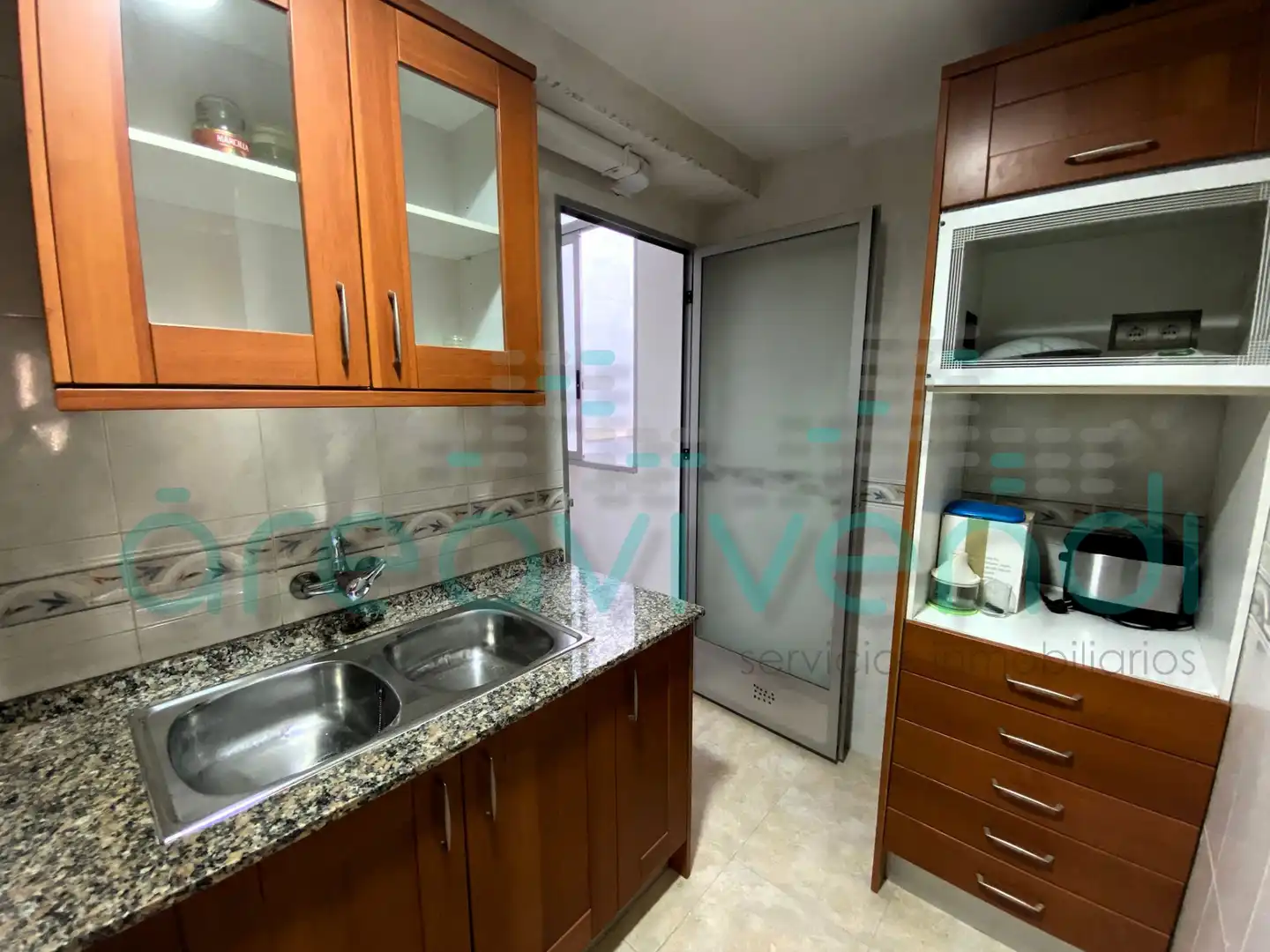Küche von Wohnung zum Verkauf in Castellón de la Plana / Castelló de la Plana mit Möbliert und Balkon
