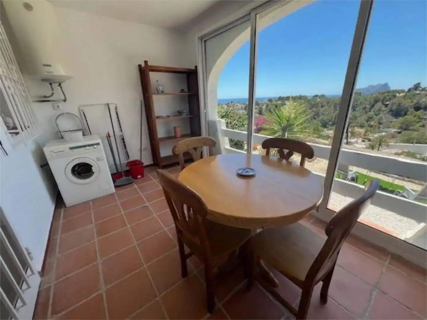 Dining room of Flat for rent in Benissa  with Air Conditioner, Private garden and Swimming Pool