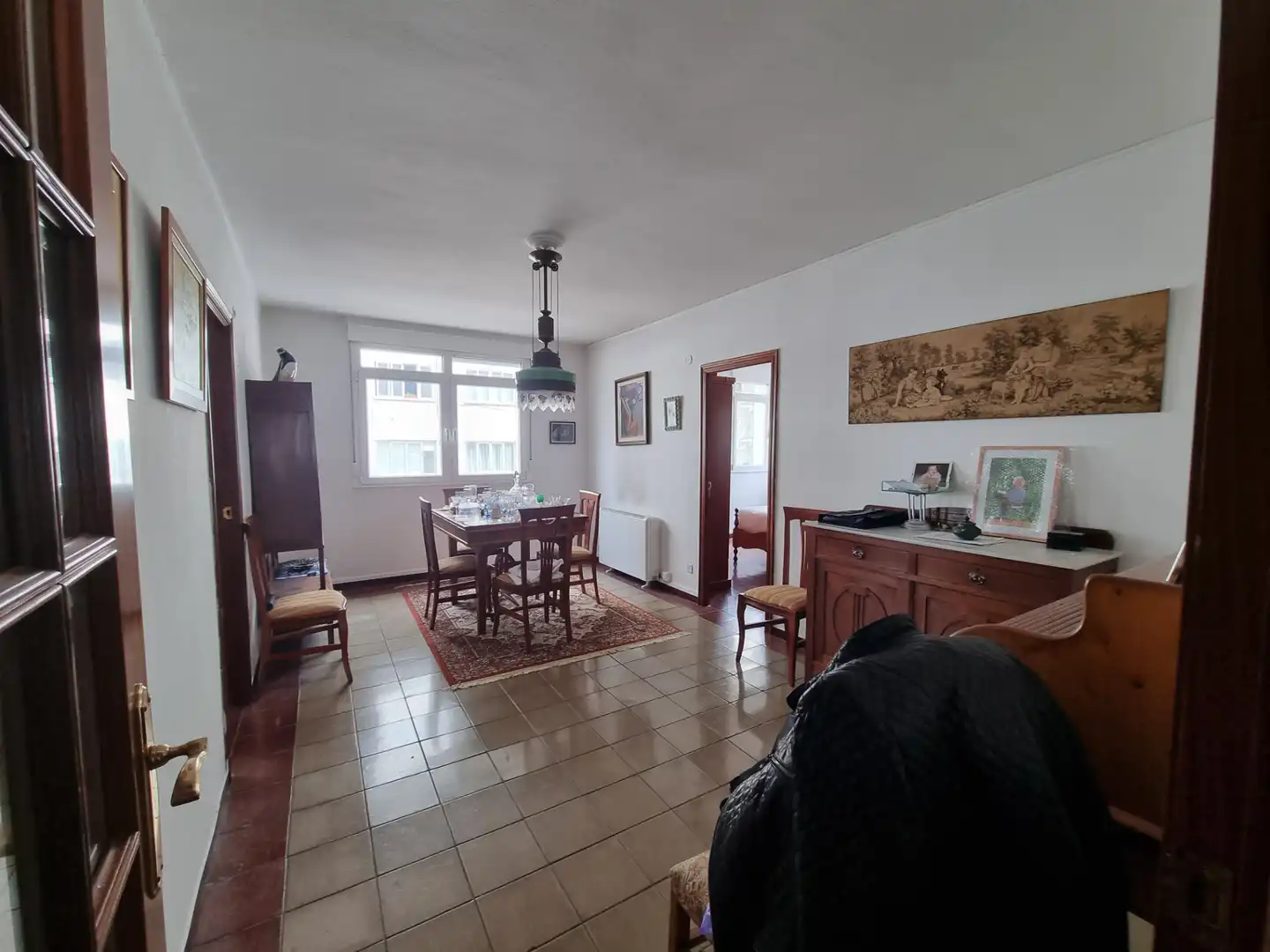 Sala d'estar de Pis en venda en Santiago de Compostela  amb Calefacció