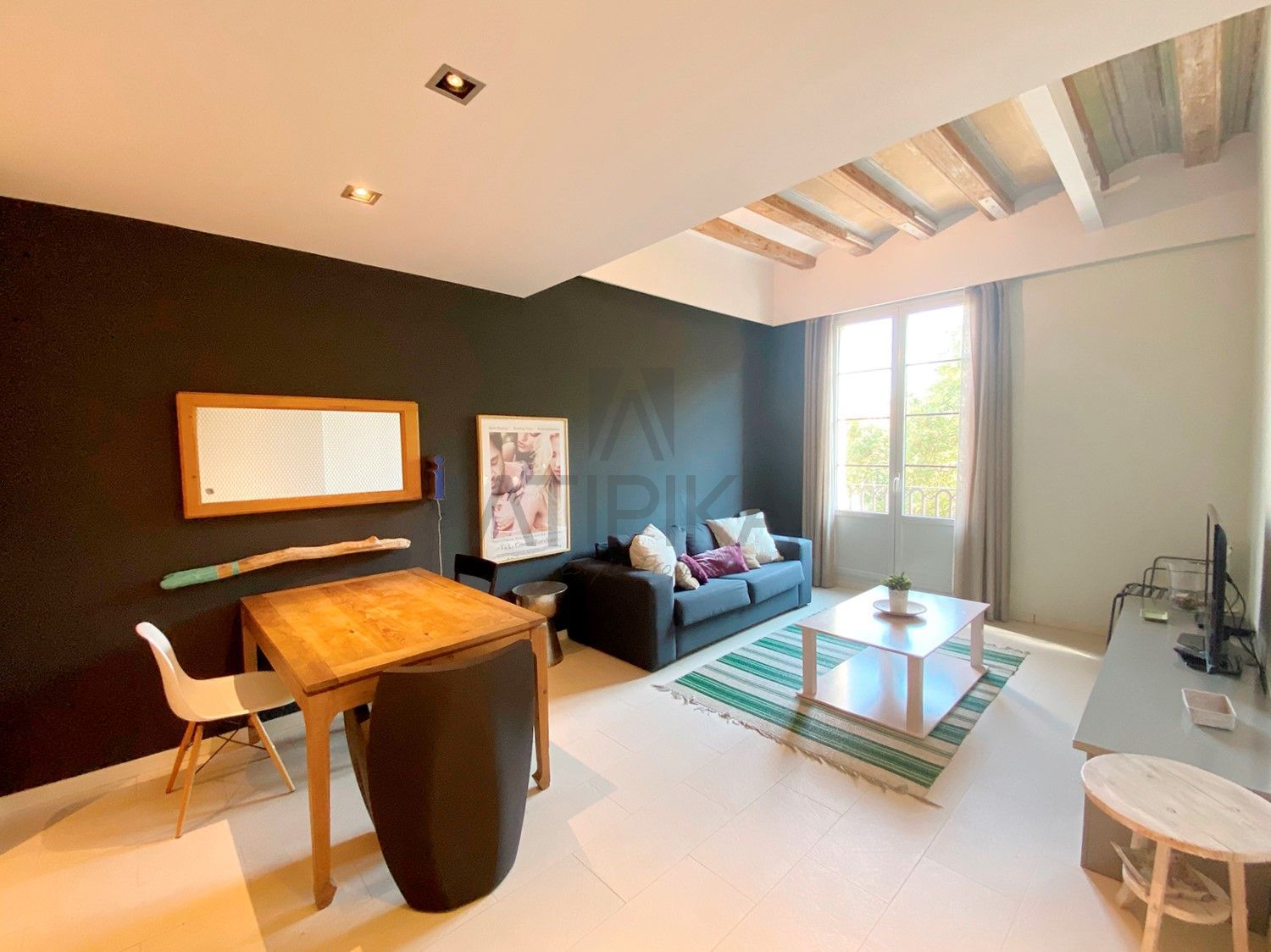Living room of Flat to rent in  Barcelona Capital  with Air Conditioner, Furnished and Oven