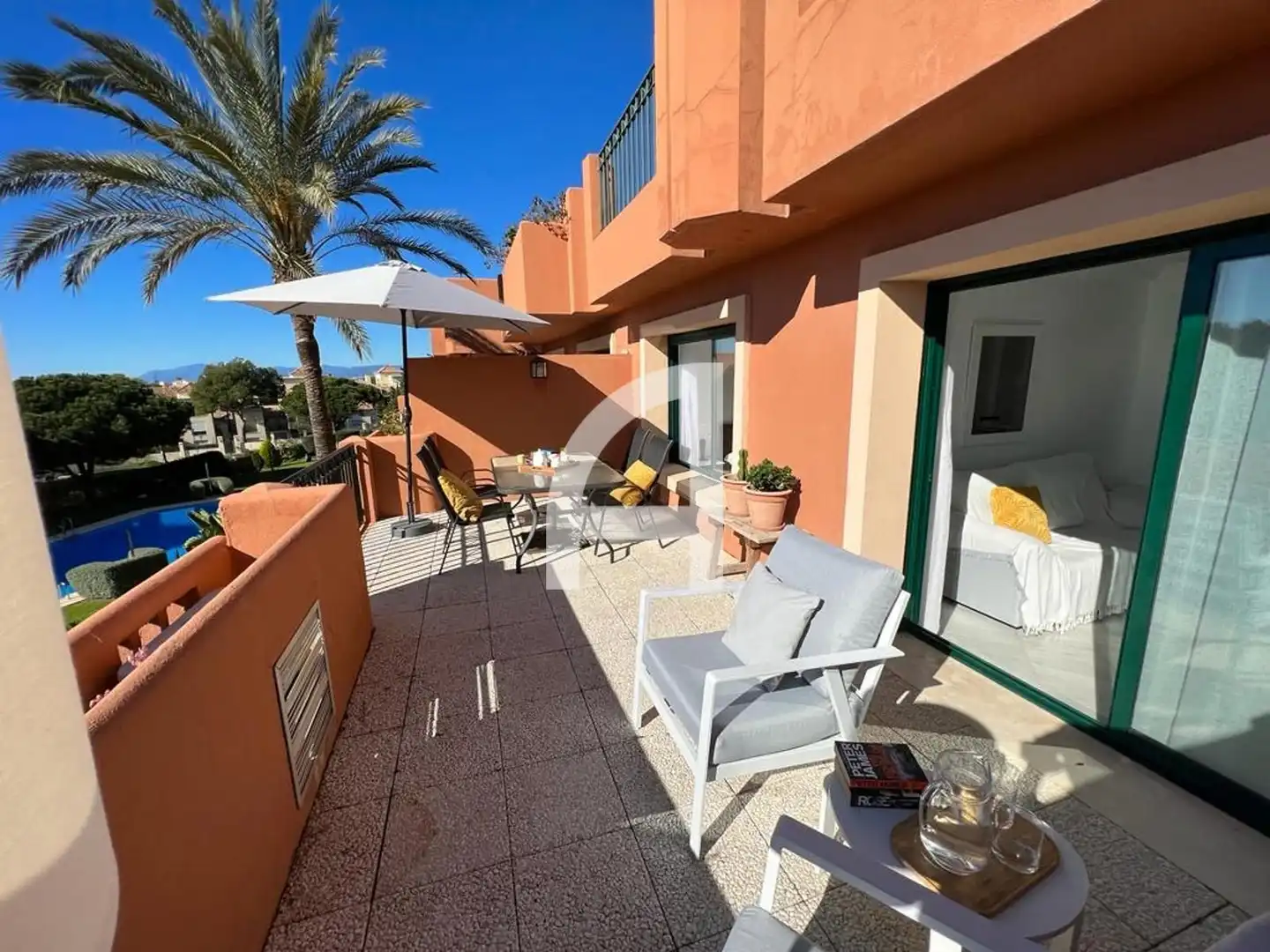 Terrace of Flat for rent in Marbella  with Air Conditioner, Heating and Swimming Pool