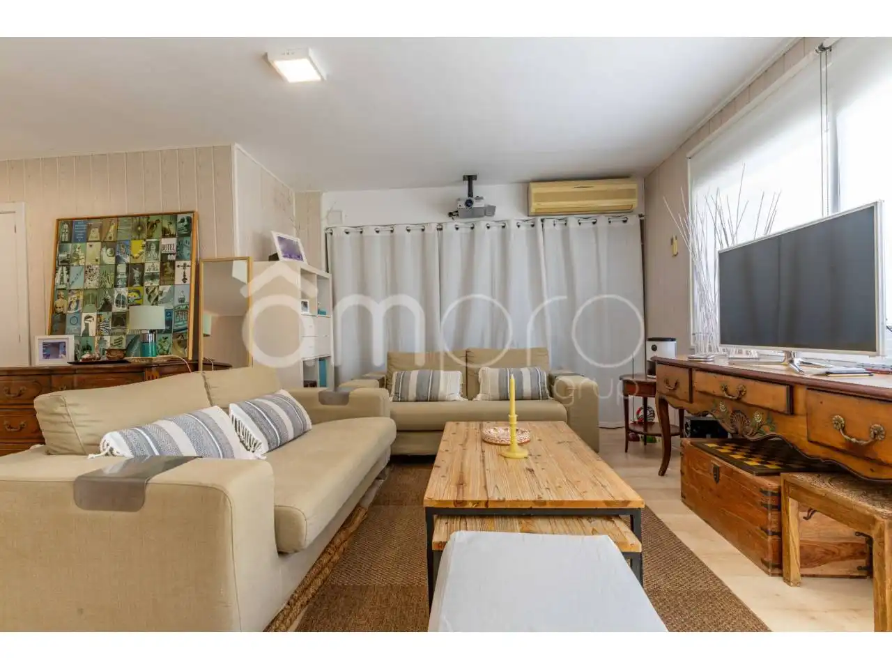 Living room of Houses for sale in Sant Pere de Ribes  with Air Conditioner, Private garden and Terrace